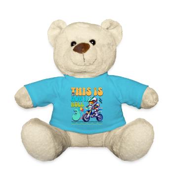 3e anniversaire de motocross - Nounours - bleu outremer - Devant