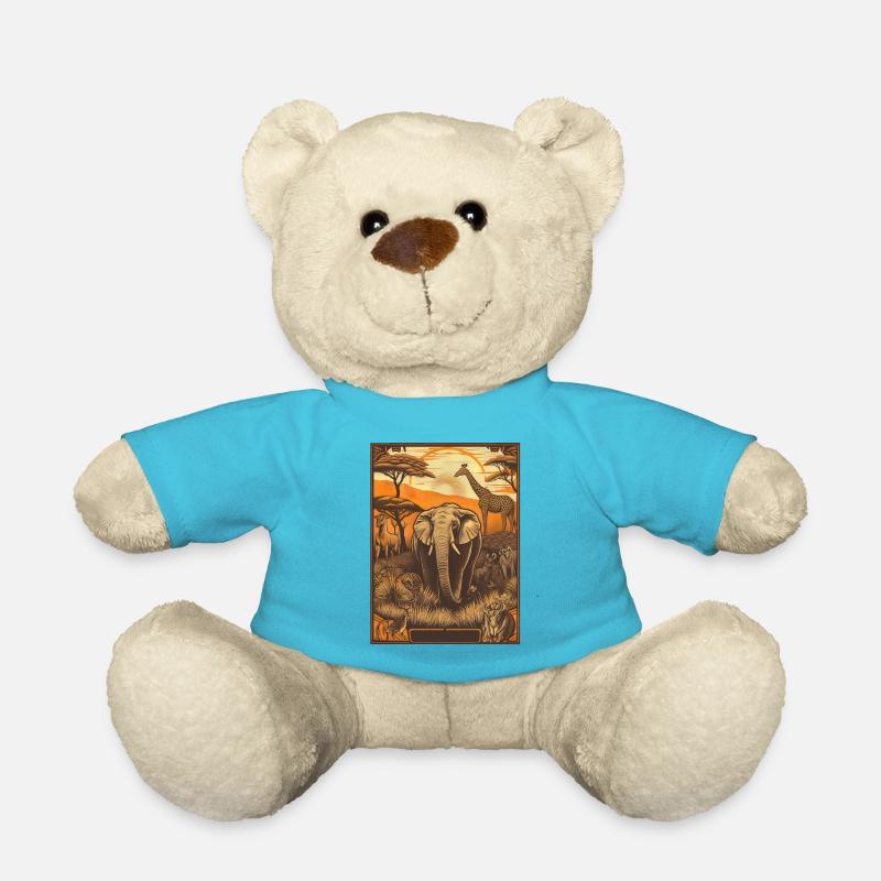 Die Tiere Afrikas - Teddy - Atollblau