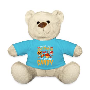 I don't like Halloween, I just want yours - Teddy Bear - atoll blue - Front