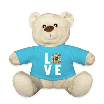 Saber-Toothed Tiger Sabertooth Tiger - Teddy Bear - atoll blue - Front