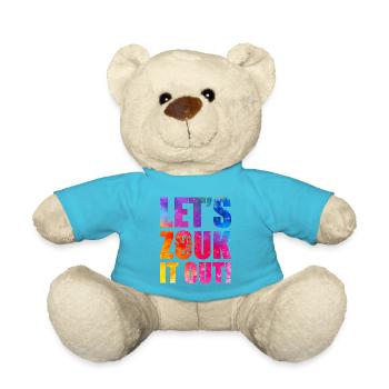 Witziger Zouk Tänzer Spruch - Teddy - Atollblau - Vorne