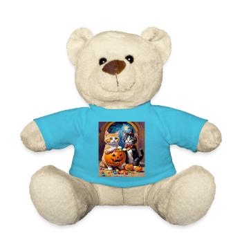 Halloween Chaton Candy Night Halloween - Nounours - bleu outremer - Devant