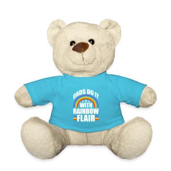 Les pères le font avec un flair arc-en-ciel - Nounours - bleu outremer - Devant