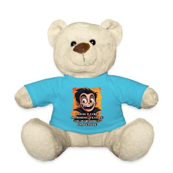 Toller Vampir mit Spruch - Teddy - Atollblau - Vorne