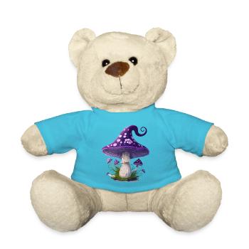 Champignon fantaisie - Nounours - bleu outremer - Devant
