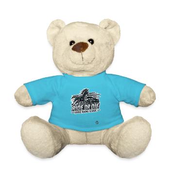 Reite oder stirb Reitschule für Pferde und Reiter - Teddy - Atollblau - Vorne