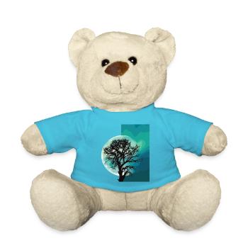 Moon - Teddy Bear - atoll blue - Front