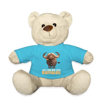 Buffalos Buffalo Büffel - Teddy Bear - atoll blue - Front