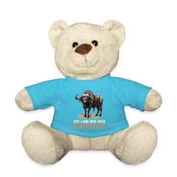 Buffalos Buffalo Büffel - Teddy Bear - atoll blue - Front
