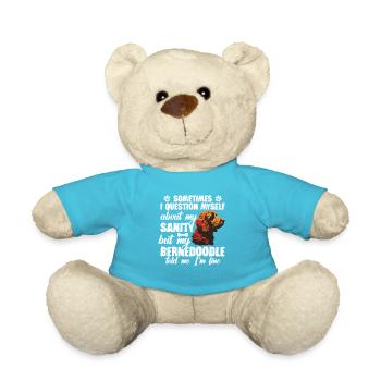 Sometimes I question my sanity, but - Teddy Bear - atoll blue - Front