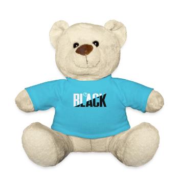 Black Typography Design Black Typography - Teddy Bear - atoll blue - Front