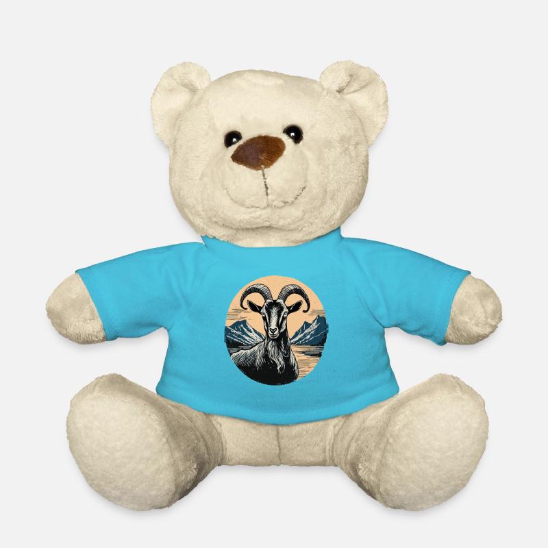 ziegenbock ziege - Teddy - Atollblau