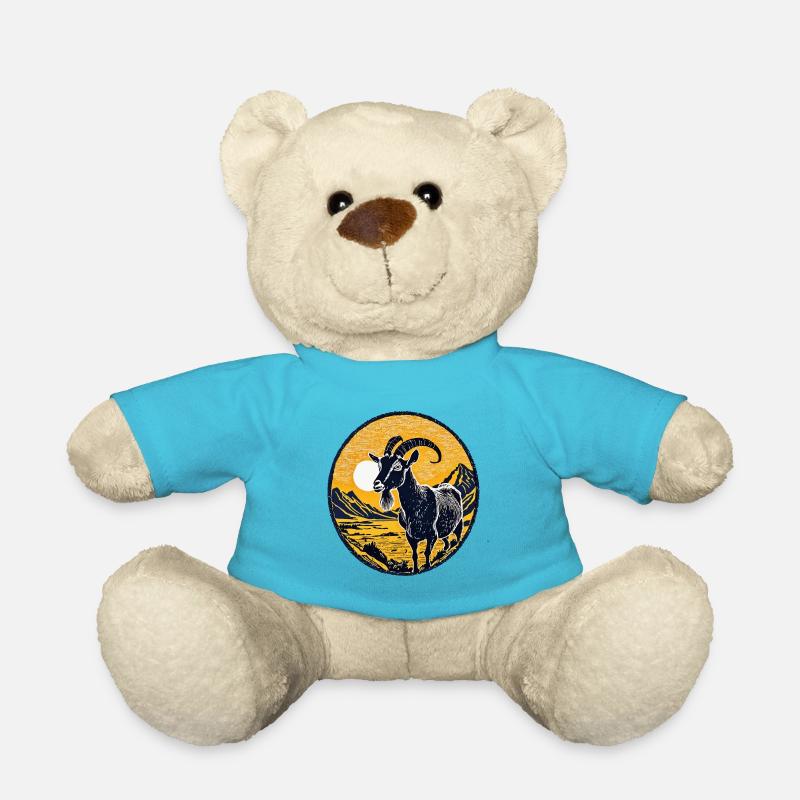 ziegenbock ziege - Teddy - Atollblau