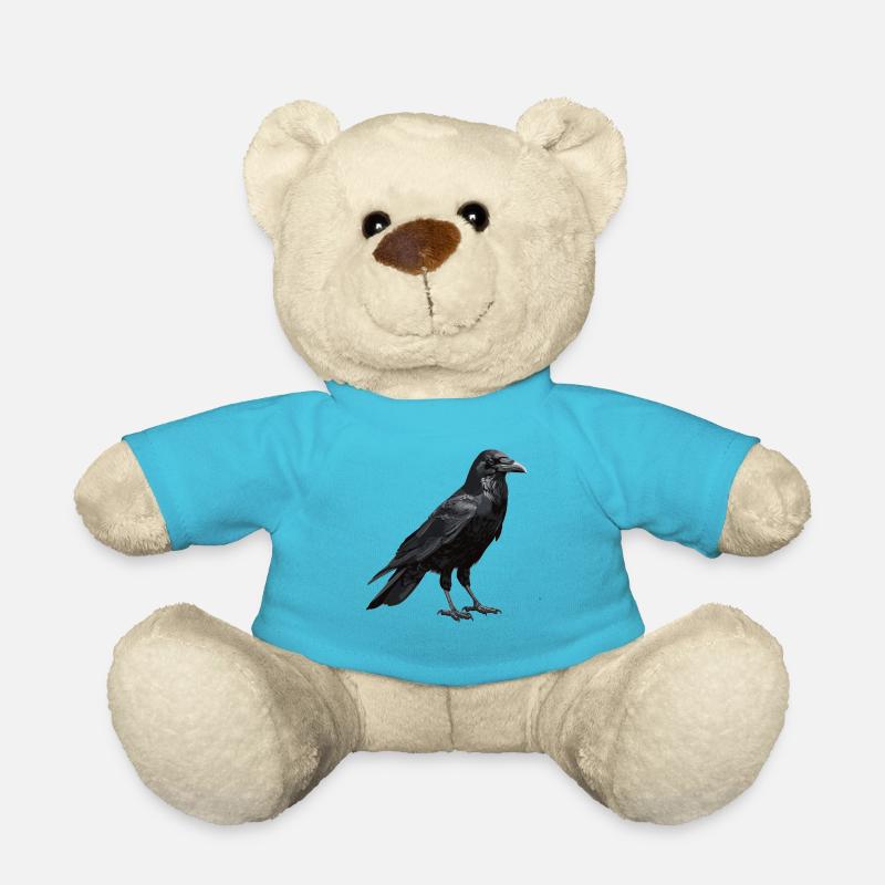 Krähen Krähe - Teddy - Atollblau