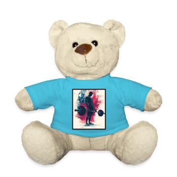 Training & Muscle Building: Chic Gift - Teddy Bear - atoll blue - Front
