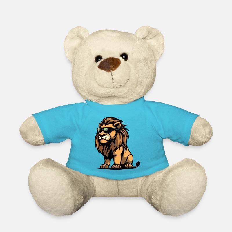 Lion Comic Cool - Teddy Bear - atoll blue
