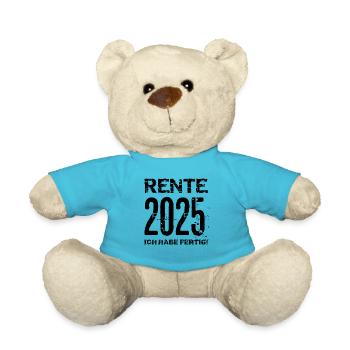 Pension 2025 Cadeau Pension 2025 Retraite Grand-père Grand-mère - Nounours - bleu outremer - Devant