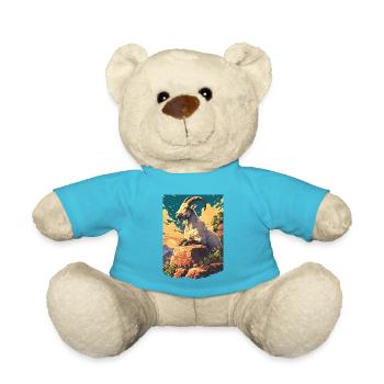 goats goat - Teddy Bear - atoll blue - Front