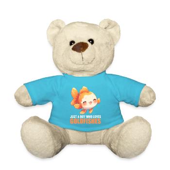 poisson rouge - Nounours - bleu outremer - Devant