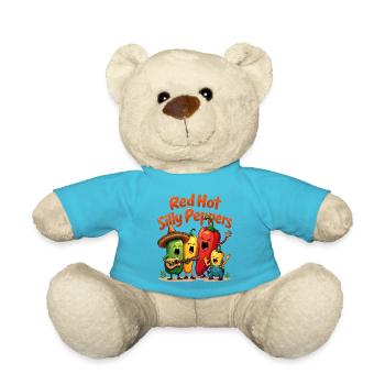 Red Hot Silly Peppers - Teddy Bear - atoll blue - Front