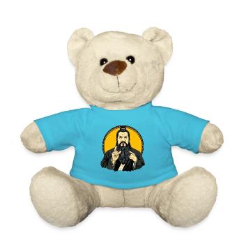 Parodie des chinesischen Philosophen Konfuzius - Teddy - Atollblau - Vorne