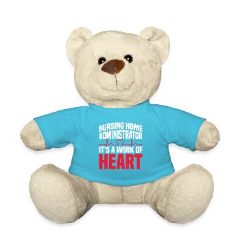 Nursing home administrator, it's a labor of the heart - Teddy Bear - atoll blue - Front