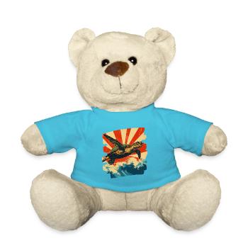 Tortue de mer rétro - Nounours - bleu outremer - Devant