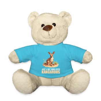 Kangaroos Kangaroo - Teddy Bear - atoll blue - Front