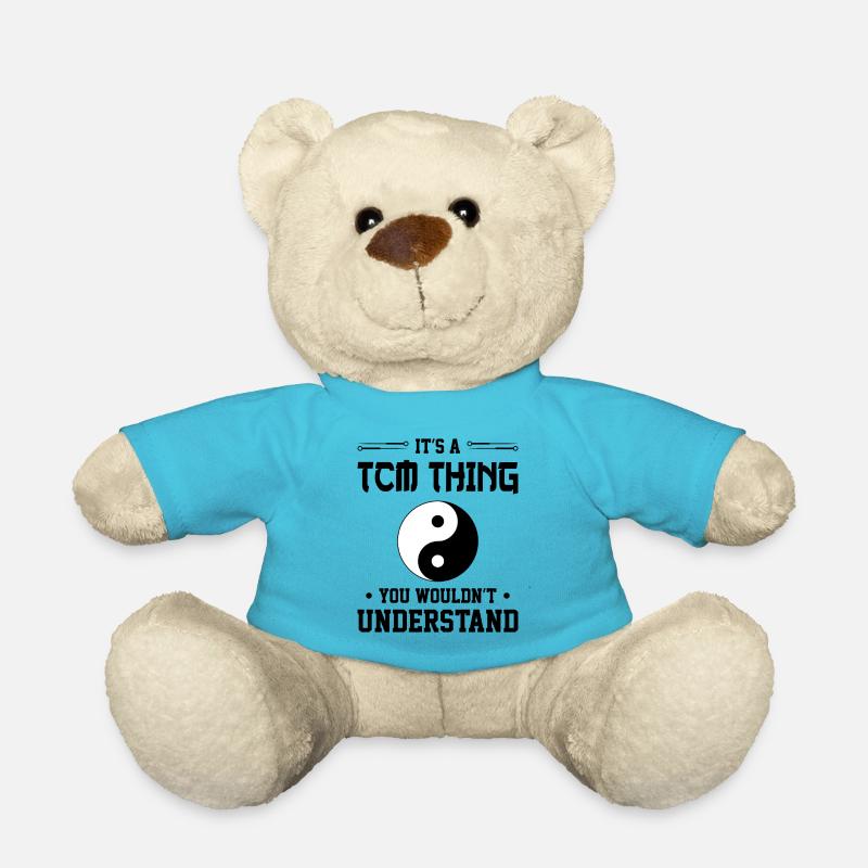 Ying Yang Symbol TCM - Teddy - Atollblau