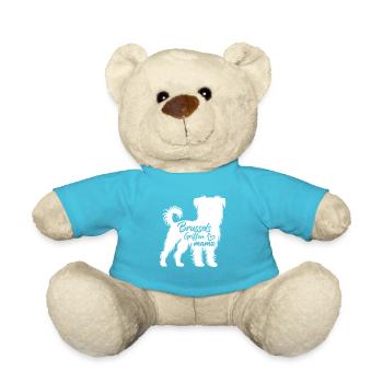 Zu Hause Ist Mein Brüsseler Griffon - Teddy - Atollblau - Vorne