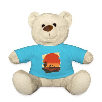 Camel - Teddy Bear - atoll blue - Front