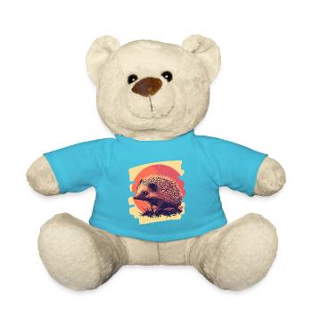 Hedgehog - Teddy Bear - atoll blue - Front