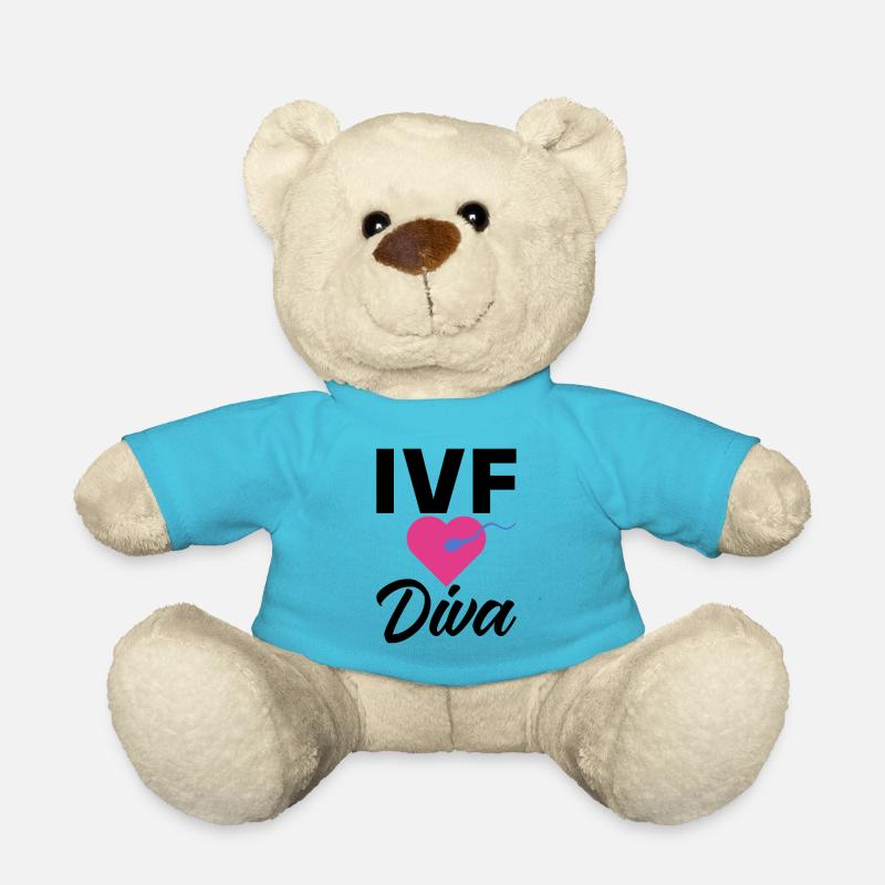 Surrogate Mother IVF Transfer Day - Teddy Bear - atoll blue