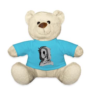 crying mask - Teddy Bear - atoll blue - Front