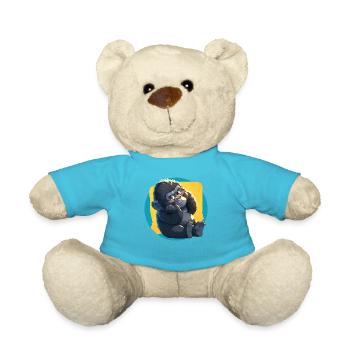 Mountain gorillas Mountain gorilla - Teddy Bear - atoll blue - Front