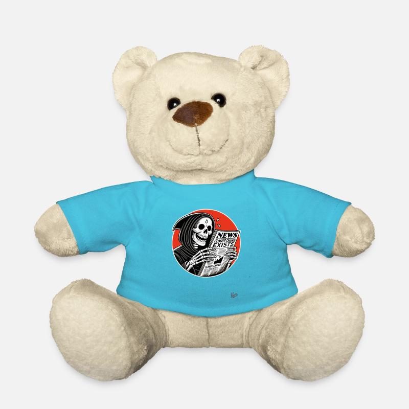 Sensenmann & Klimawandel Nachrichten Schlagzeile - Teddy - Atollblau