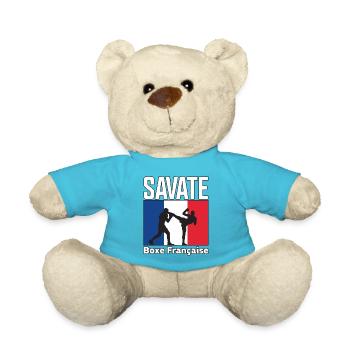 Savate Instruktor Französische Kampfsportarten Kickboxen - Teddy - Atollblau - Vorne