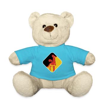 Hobby Horse - Allemagne - Equitation - Cadeau - Nounours - bleu outremer - Devant