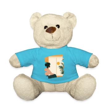 Détente Méditation Prendre soin de soi - Nounours - bleu outremer - Devant