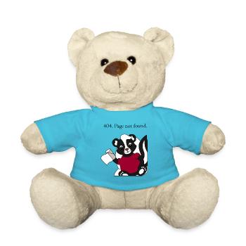 Skunk Pixie 404 Page not found - Teddy Bear - atoll blue - Front