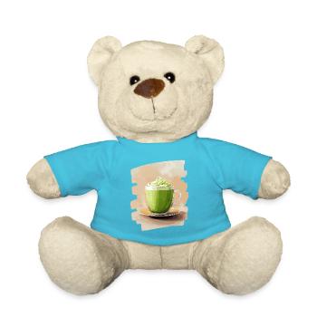 Matcha Latte Lover Thé vert - Nounours - bleu outremer - Devant