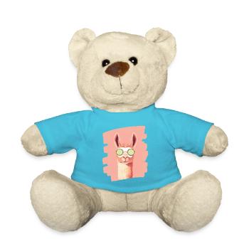 Lama Alpaka Beauty Selfcare Maske - Teddy - Atollblau - Vorne