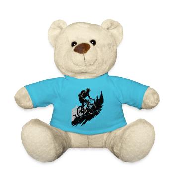 Aventure en VTT dans la nature - Nounours - bleu outremer - Devant