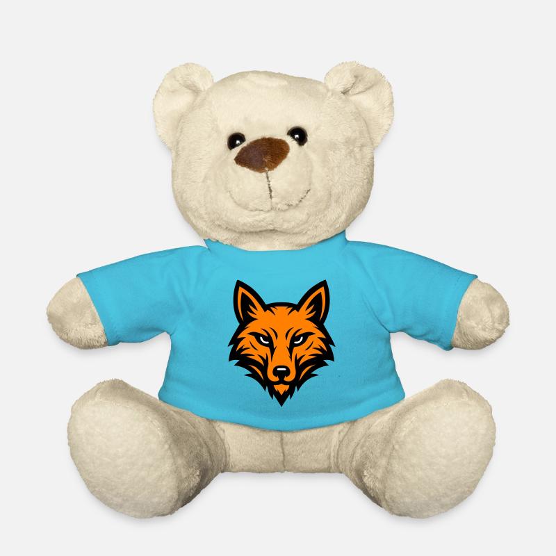 Tête de renard - Nounours - bleu outremer
