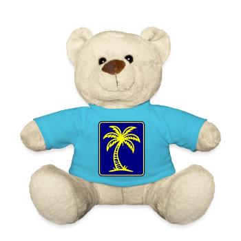 Palme Symbol - Teddy - Atollblau - Vorne