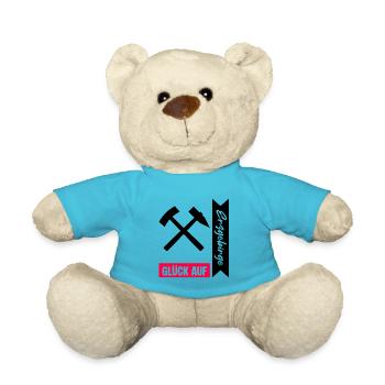 Erzgebirge Bergmann Gruss - Teddy - Atollblau - Vorne