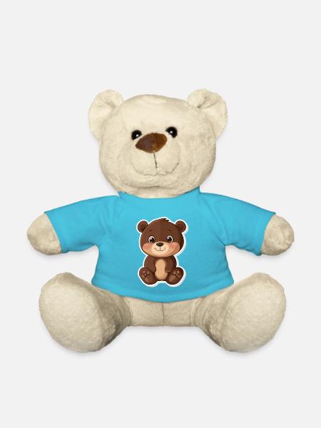 Süßer Bär – Geschenkidee für Wald- & Tierfans - Teddy - Atollblau