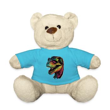 T-Rex Tyrannosaurus Rex Dino Daddy Dinosaurier - Teddy - Atollblau - Vorne