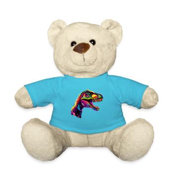 T-Rex Tyrannosaurus Rex Dino Daddy Dinosaurier - Teddy - Atollblau - Vorne