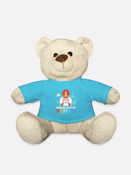 Nussknacker Weihnachten - Teddy - Atollblau